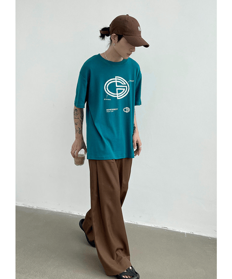 ジェネシスボーイ チョークロゴ ルーズシルエット Tシャツ / 5color