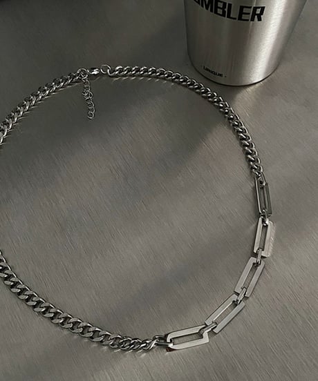 モダンブロック チェーンネックレス