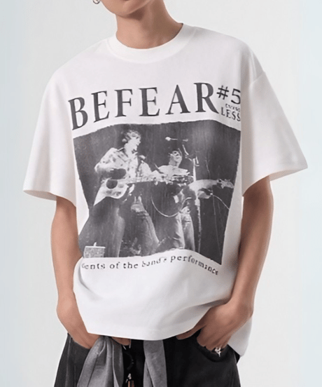 ヴィンテージグラフィック ワッフルTシャツ / 2color