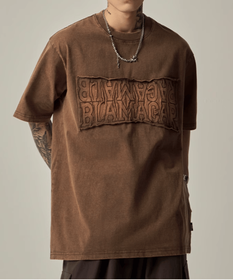 ヴィンテージリバース ロゴエンボスTシャツ / 2color