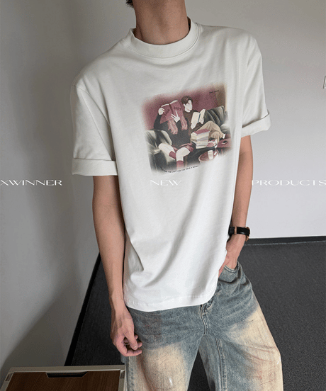シネマティックライフ アートグラフィック ルーズTシャツ / 3color
