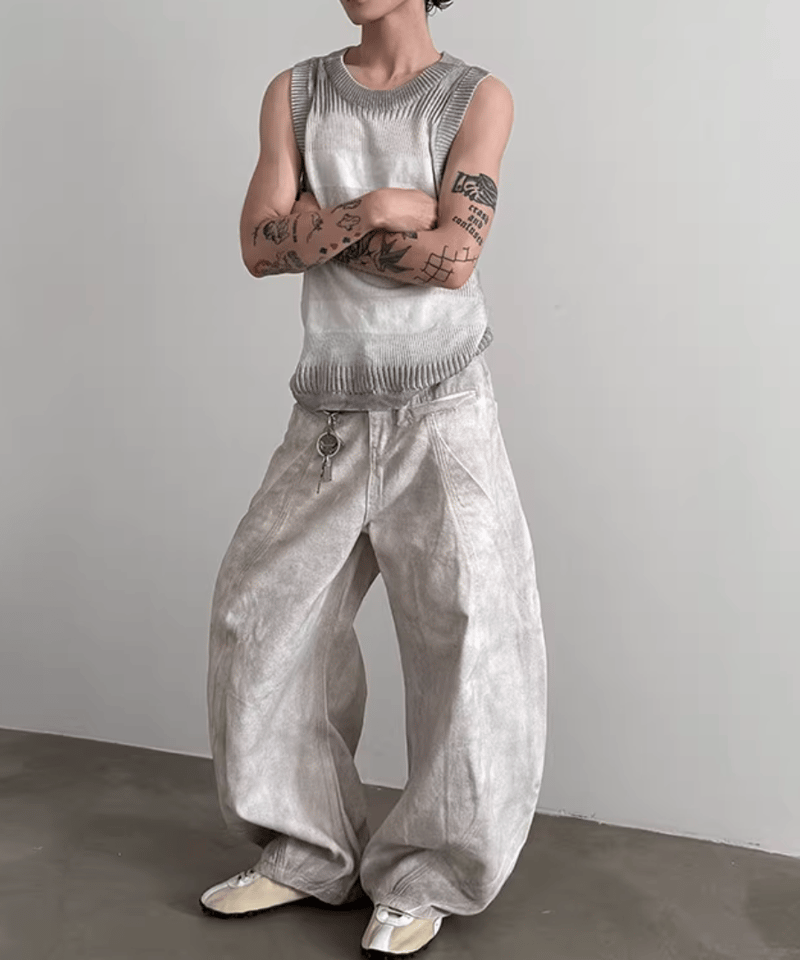 グラデーションリブニット タンクトップ / 2colors | ness.