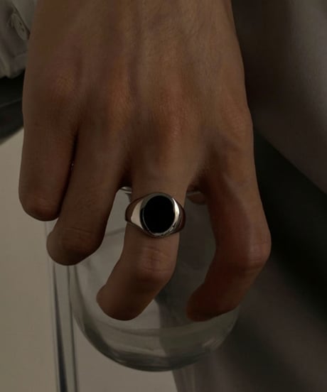 ブラックオニキス 925シルバーリング