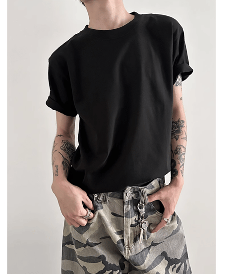 ベーシック ピュアコットン Tシャツ / 4color