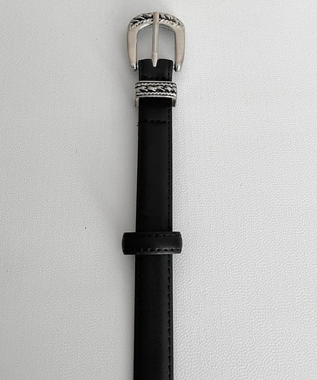 シルバーバックル レザーベルト