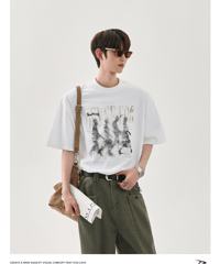 オーバーサイズ グラフィックプリント 半袖 Tシャツ  / 4color