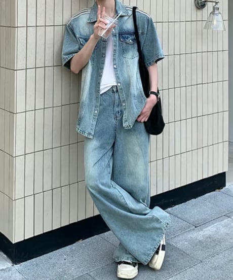 ラインデザイン デニムセットアップ / set up