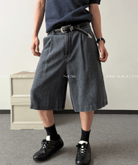 テンセルリネン ミニマルルーズショートパンツ / 2color