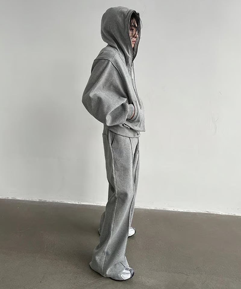 お洒落 綺麗め お出かけ センタープレス スエットパンツ 2色 センタープレス スウェットパンツ / 2color | ness.