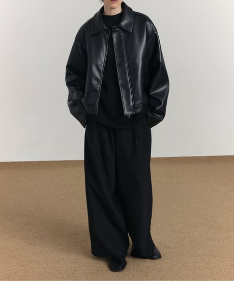 シングルレザー ショートジャケット