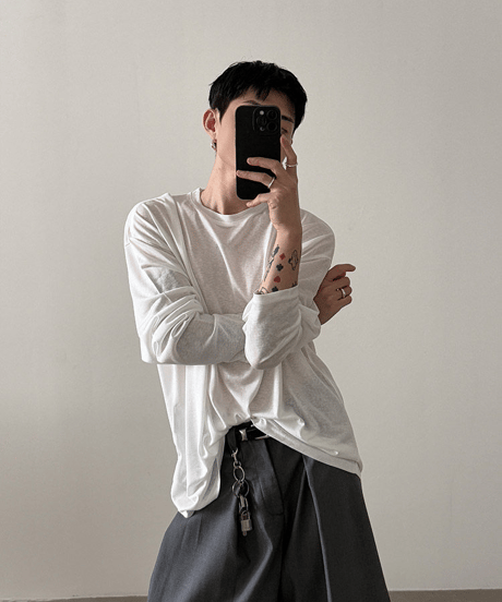シアープレーンルーズロンT / 3color