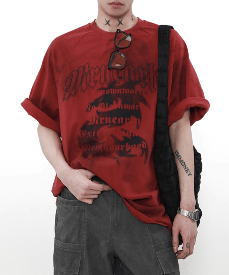 ヴィンテージグラフィック ピグメントTEE / 3colors