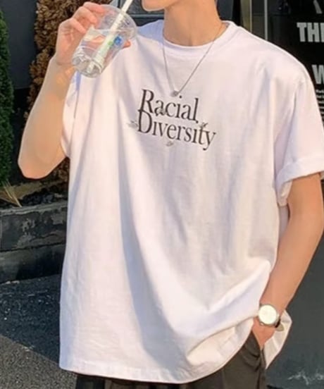 レタリング オーバーサイズTシャツ / 2color