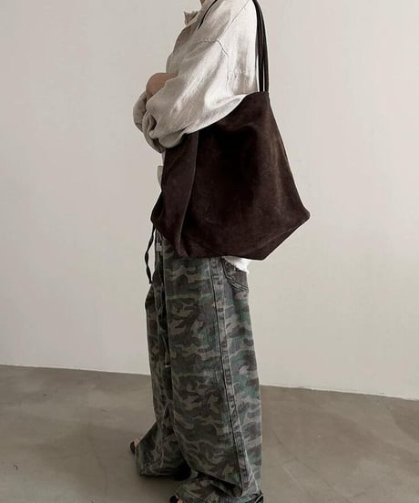 エイジドカモフラージュ ワイドレッグパンツ