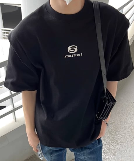 ショルダーパット デザインTシャツ / 2color