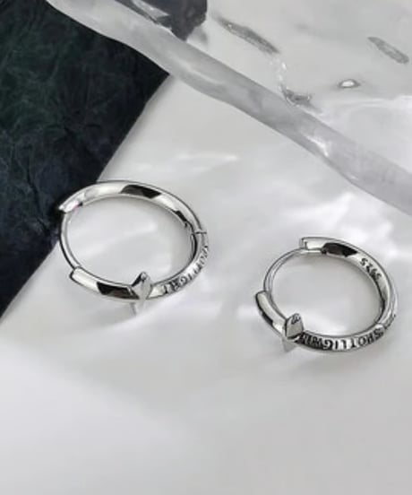 スターサークル フープピアス　two-piece set
