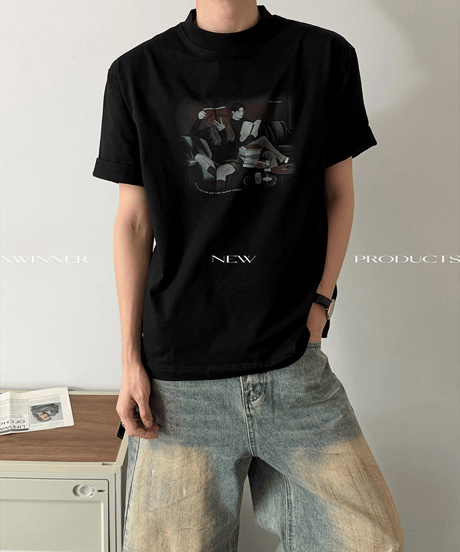 シネマティックライフ アートグラフィック ルーズTシャツ / 3color