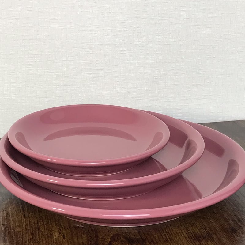 ★★ストロベリーブルーム　ピンク　ディナー皿2枚セット　送料込み BLRE:ViOオリジナル美濃焼プレート（中） 梅紫（うめむらさき） | BLRE:ViO