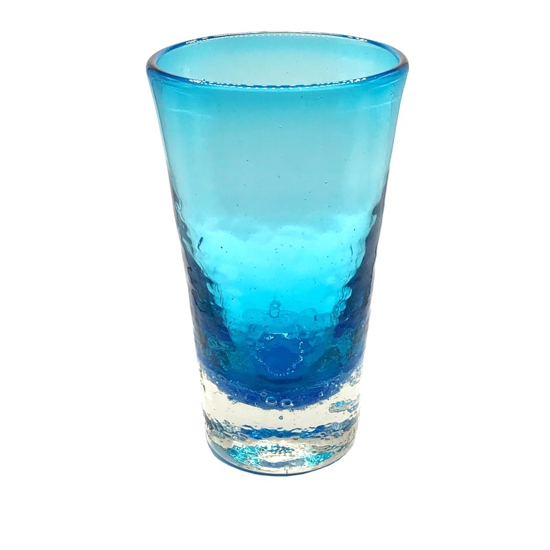 琉球ガラス工房晴天 底泡マグ 水色 | BLRE:ViO