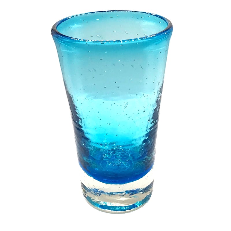 琉球ガラス工房晴天 気泡マグ 水色 | BLRE:ViO