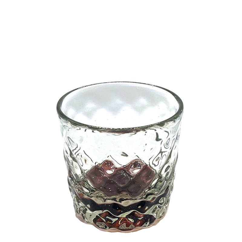 琉球ガラス工房晴天 底色みなもロックグラス 紫色 | BLRE:ViO