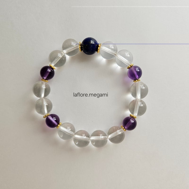 4Aラピスラズリ×5Aアメジスト×3Aクリスタル水晶 | la flore(ラ