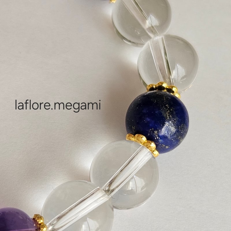 4Aラピスラズリ×5Aアメジスト×3Aクリスタル水晶 | la flore(ラ