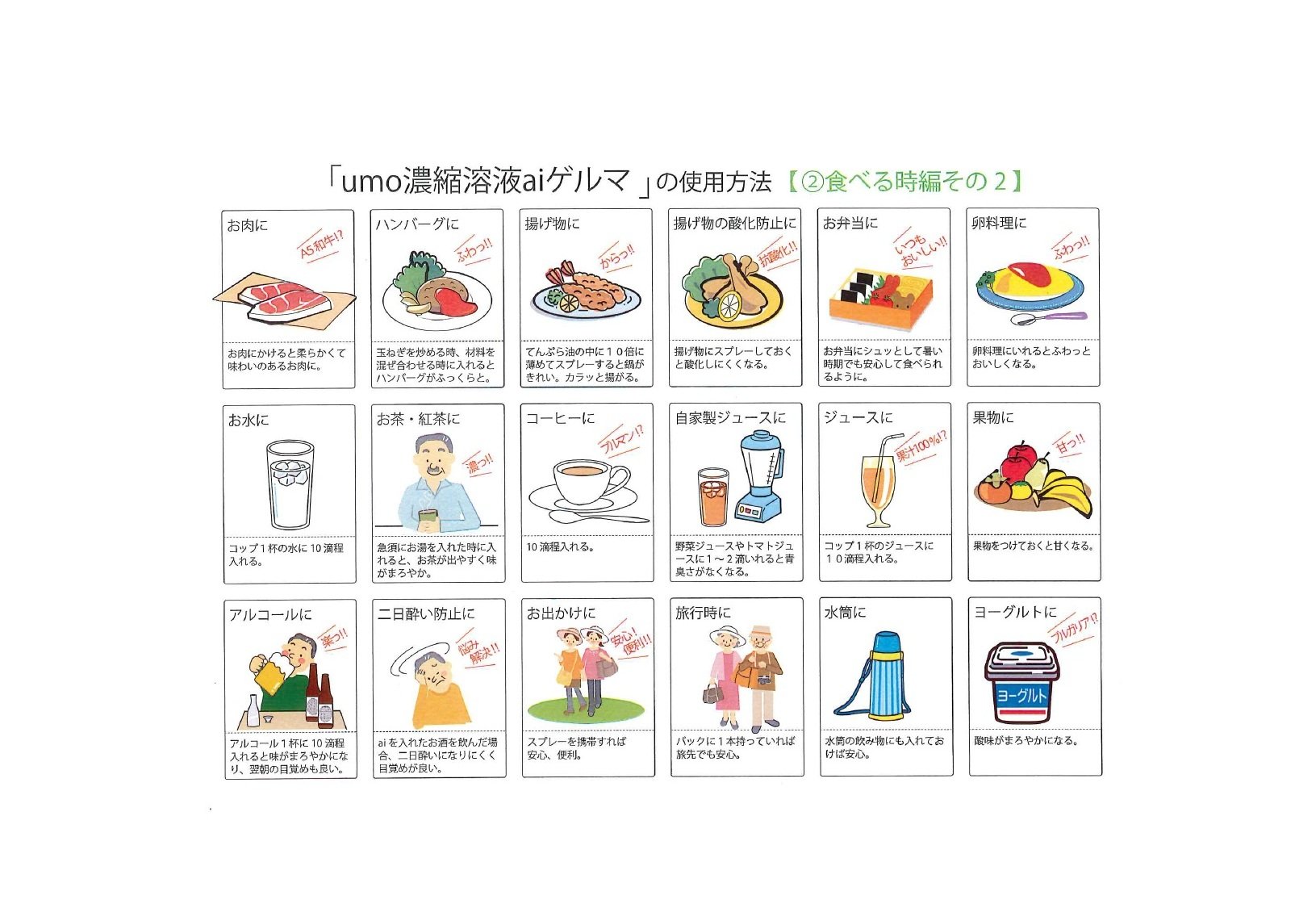 umo濃縮溶液aiゲルマ50㎖ ▽お得なセット販売もあります | alboha