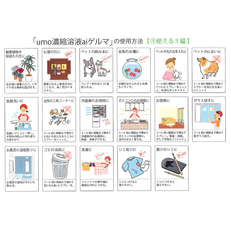 umo濃縮溶液aiゲルマ50㎖ ▽お得なセット販売もあります | alboha