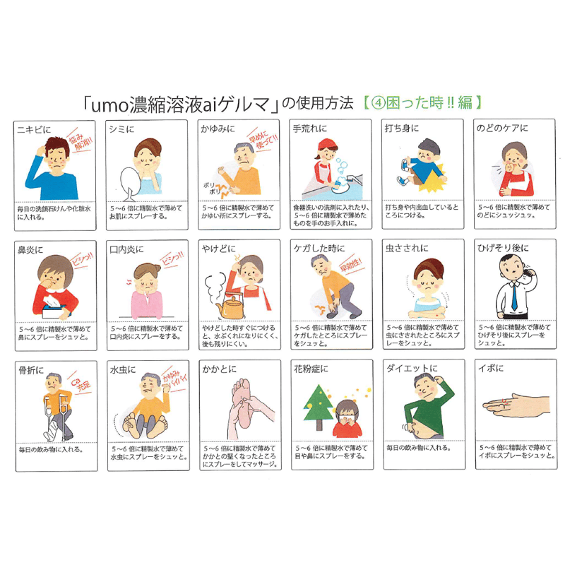 umo濃縮溶液aiゲルマ50㎖ ▽お得なセット販売もあります | alboha