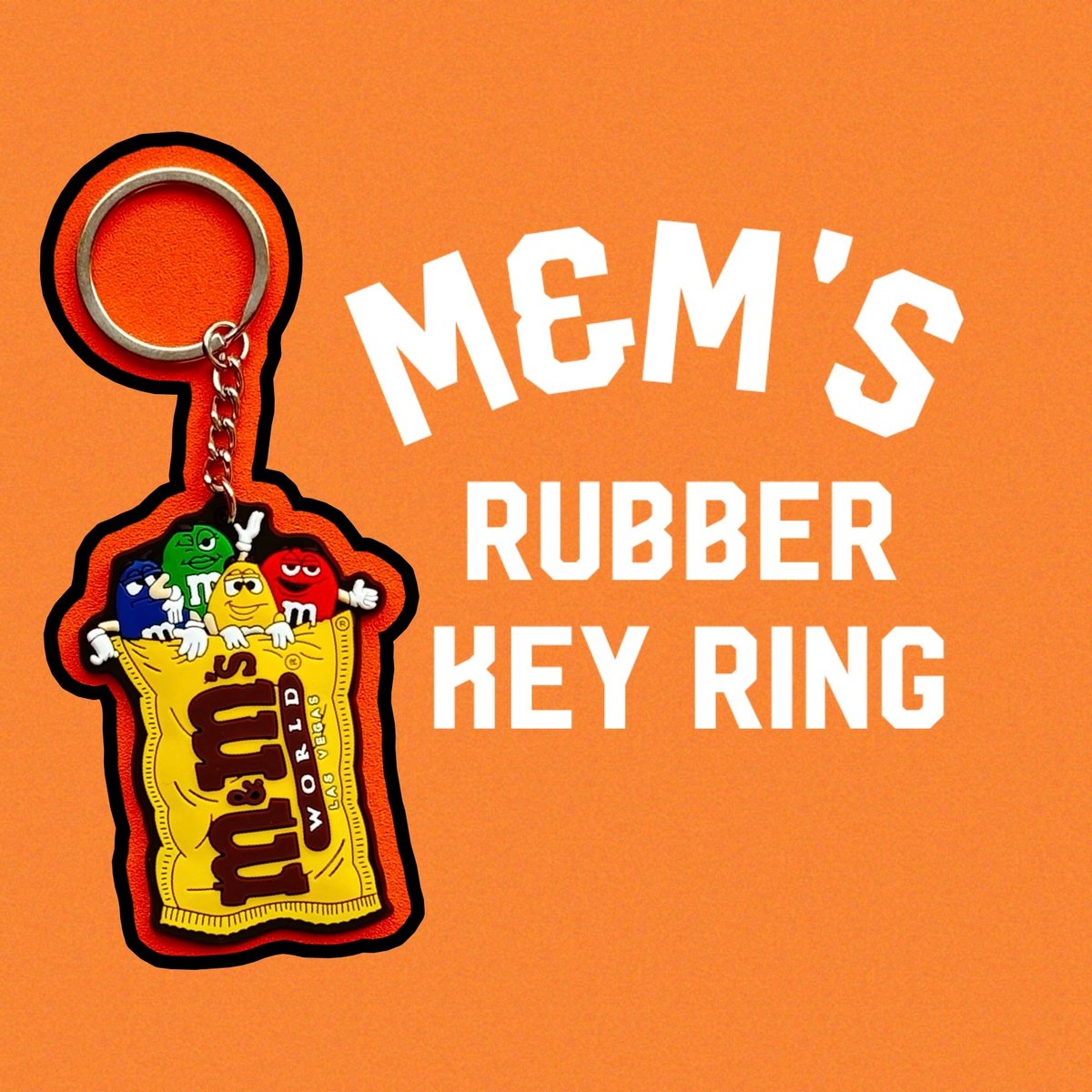 m&m's エムアンドエムズ ラバーキーホルダー | R%