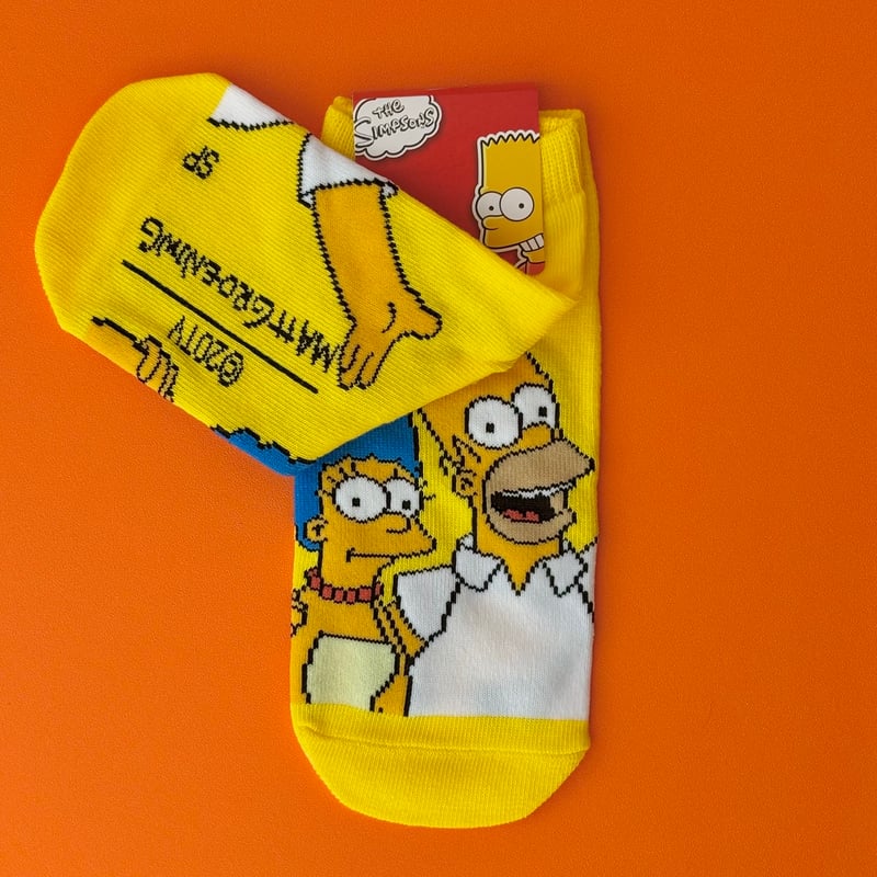 The Simpsons シンプソンズ レディースソックス ホーマー マージ