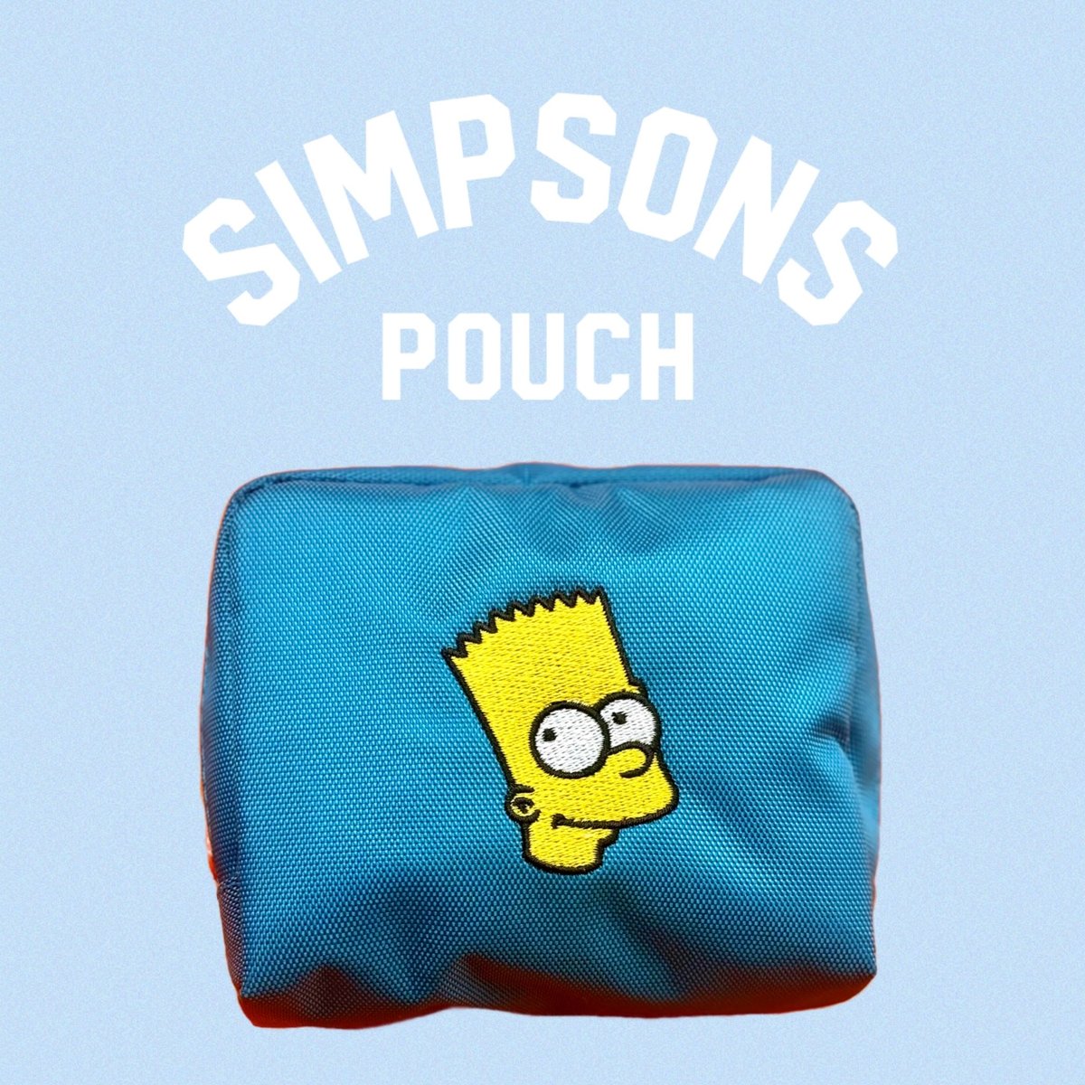 The Simpsons シンプソンズ P刺繍ポーチ コスメポーチ / バート | R%