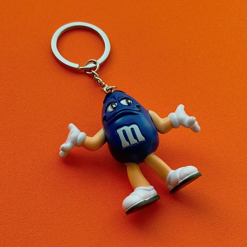 m&m's エムアンドエムズ PVC キーホルダー キーチェーン/BLUE | R%