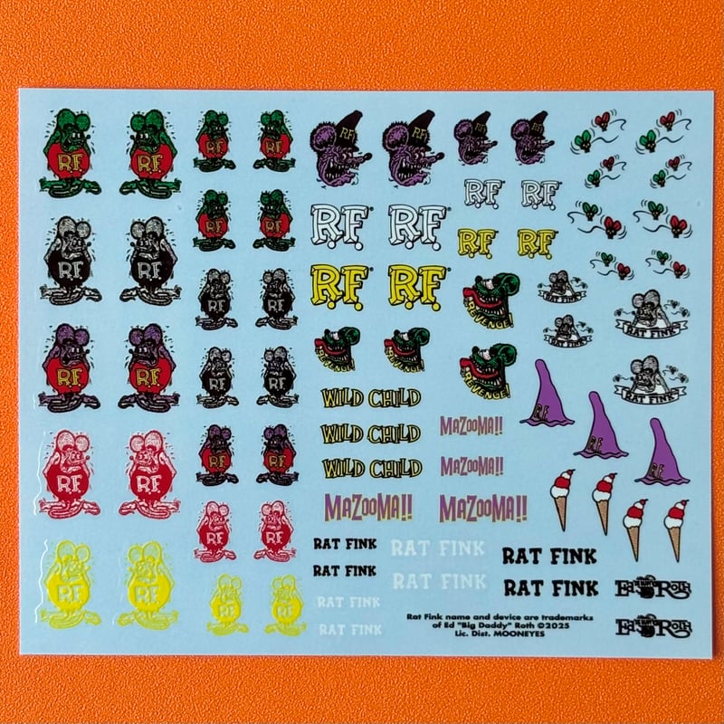ラットフィンク RATFINK ステッカー セット sticker set 水貼り | R%