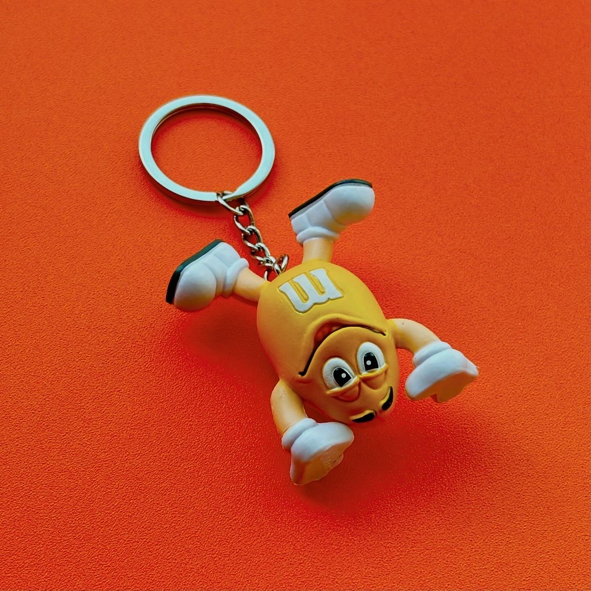 m&m's エムアンドエムズ PVC キーホルダー キーチェーン/YELLOW | R%