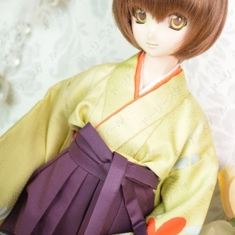 女袴の型紙【58cmソフビ】　Women's hakama PDF Sewing Pattern for 58cm dolls (1/3 scale)