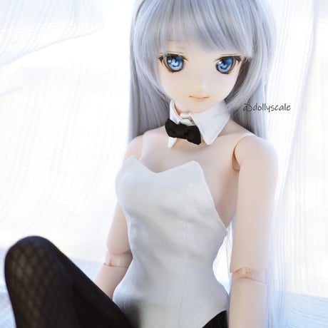 バニースーツの型紙【58cmソフビM】　Bunny suit PDF Sewing Pattern for 58cm M dolls (1/3 scale)