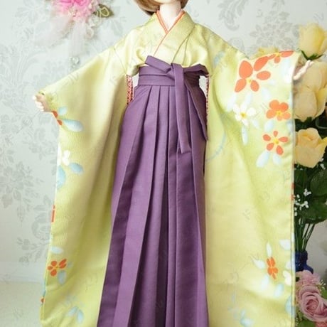 女袴の型紙【58cmソフビ】　Women's hakama PDF Sewing Pattern for 58cm dolls (1/3 scale)