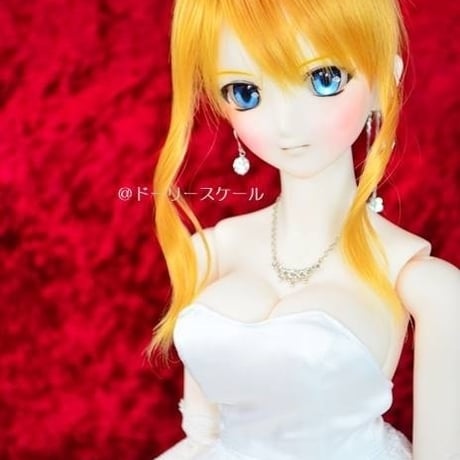 ドレス上の型紙【58cmソフビL寄】　Upper dress PDF Sewing Pattern for 58cm L gathered breasts dolls (1/3 scale)