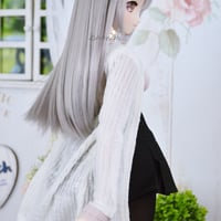 ロングカーディガンの型紙【50,58cmソフビ】Long Cardigan  PDF Sewing Pattern for 50&58cm dolls (small 1/3 & 1/3 scale)