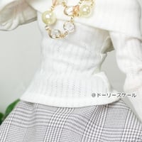 オフショルダーカットソーの型紙【58cmソフビ】　Off-the-shoulder cut-saw PDF Sewing Pattern for 58cm dolls (1/3 scale)