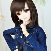 ショートジャケットの型紙【58cmソフビL,LL】　Short jacket PDF Sewing Pattern for 58cm L & LL dolls (1/3 scale)