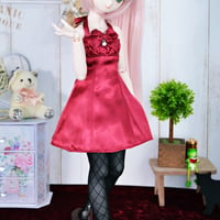 胸ギャザーワンピースの型紙【40,45cmソフビ】　Chest gather dress PDF Sewing Pattern for 40 & 45cm dolls (1/4 scale)