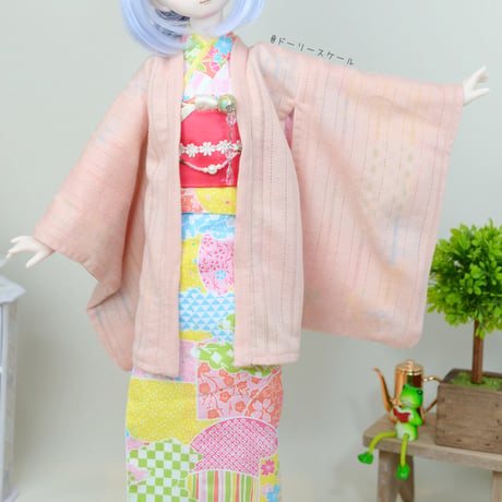 着物フルセット【40cmソフビ】　Complete kimono Set PDF Sewing Pattern for 40cm dolls (1/4 scale)