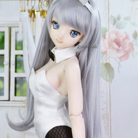 バニースーツの型紙【58cmソフビM】　Bunny suit PDF Sewing Pattern for 58cm M dolls (1/3 scale)