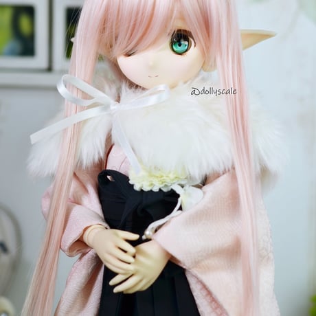 女袴の型紙【40,45cmソフビ】　Women's hakama PDF Sewing Pattern for 40 & 45cm dolls (1/4 scale)