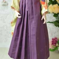 女袴の型紙【58cmソフビ】　Women's hakama PDF Sewing Pattern for 58cm dolls (1/3 scale)