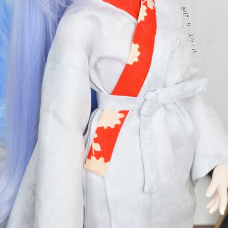 長じゅばんの型紙【40,45cmソフビ】　Long undergarment PDF Sewing Pattern for 40 & 45cm dolls (1/4 scale)