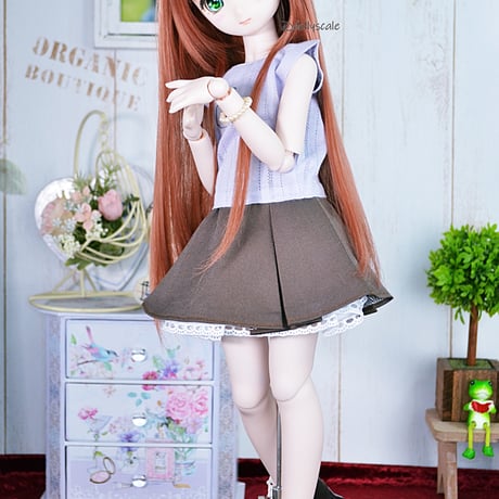 ノースリーブプルオーバーの型紙【40,45cmソフビ】Sleeveless pullover PDF Sewing Pattern for 40 & 45 cm dolls (1/4 scale)